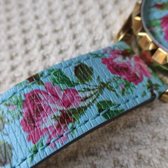 GUCCI G-Timeless Aqua Floral Print Women's Watch, YA1264085, Made in Switzerland - Picture 4 of 8
